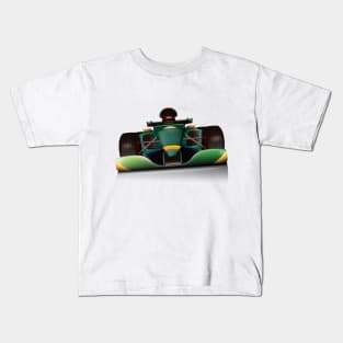 Green Sports Car Kids T-Shirt